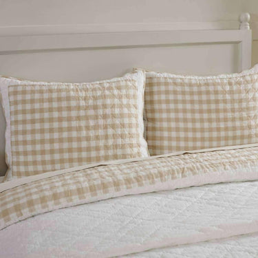 Annie Buffalo Tan Check Standard Sham 21x27 VHC Brands - The Fox Decor